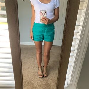 Green women’s Bebe shorts size 6